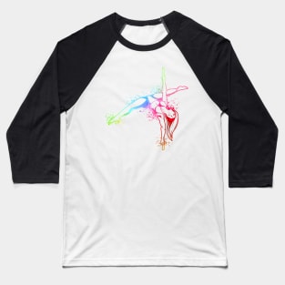 Colorful pole fitness dancer Baseball T-Shirt